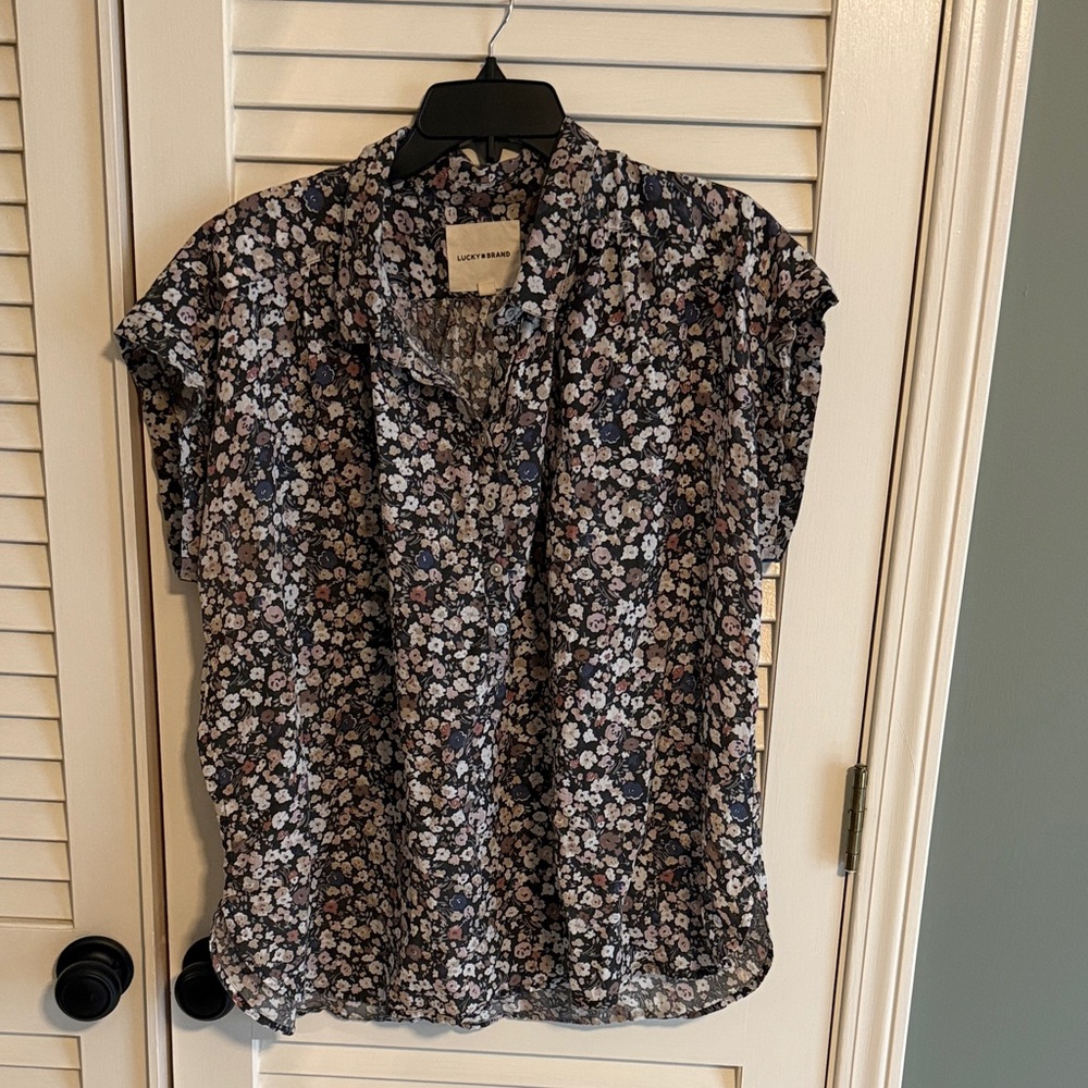 Lucky Brand Womens Floral Tunic